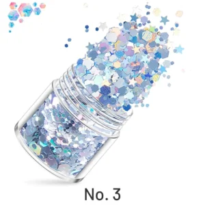 Hologram Glitter Pentagram Decorative Sequins hologram glitter pentagram decorative sequins 7