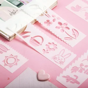 lace ruler pattern handpainted mold 2