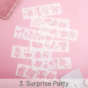 lace ruler pattern handpainted mold 7