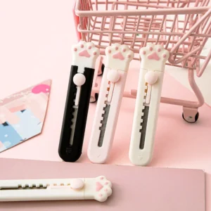 mini cute cat paw utility knife 2