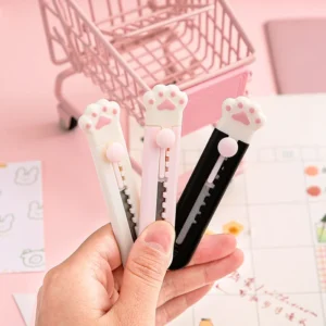 mini cute cat paw utility knife 3