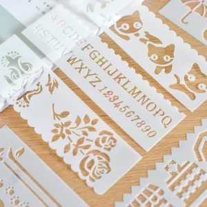 Multi-Purpose Hollow Ruler Coloring Painting Template