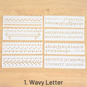 multipurpose hollow ruler coloring painting template 5