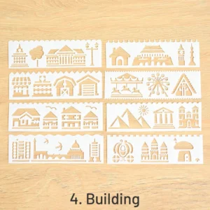 multipurpose hollow ruler coloring painting template 8