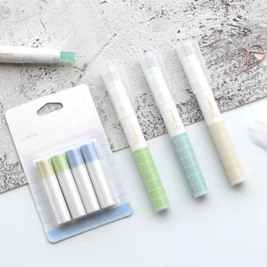 Pen Shaped Solid Glue with Stick Refills Pack