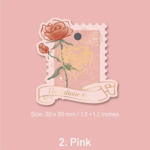 rose theme hollow metal bookmark book 10