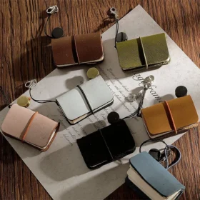 Super Mini Crazy Horse Leather Handmade Notebook