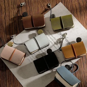 Super Mini Crazy Horse Leather Handmade Notebook