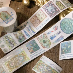Time and Moonlight Vintage Hot Stamping Washi Tape
