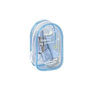 transparent mini office supplies kit carrying 12