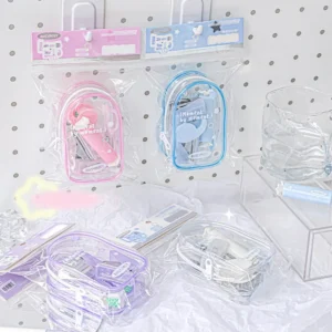 transparent mini office supplies kit carrying 2