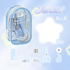 transparent mini office supplies kit carrying 4