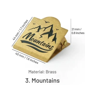 vintage brass clip journal stationery clip 10