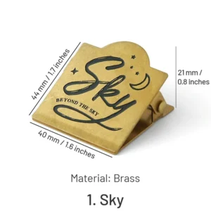 vintage brass clip journal stationery clip 8