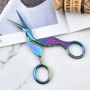 vintage crane scissors 2