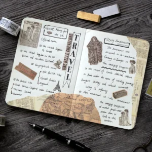 vintage english text washi tape 3