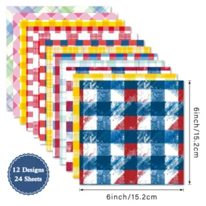 24pcs 6 Alacrity Scrapbook Paper Cardstock 04