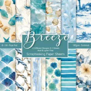 24pcs 6 Beach Scrapbook Paper Cardstock 1 00