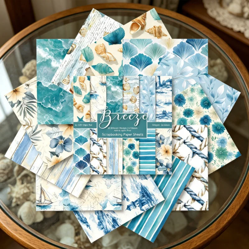 24pcs 6 Beach Scrapbook Paper Cardstock 1 04 24pcs 6 Beach Scrapbook Paper Cardstock 1 04