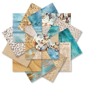 24pcs 6 Beach Scrapbook Paper Cardstock 2 08