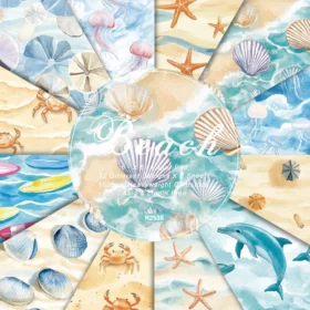 Sumflying Beach 24PCS Scrapbook Paper & Cardstock