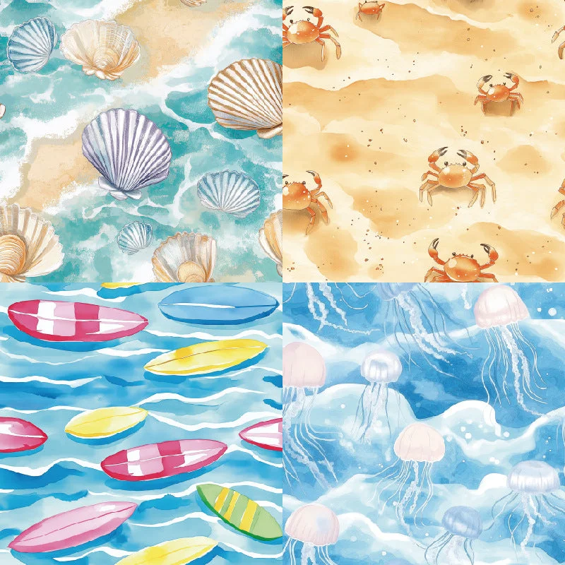 24pcs 6 Beach Scrapbook Paper Cardstock 01 24pcs 6 Beach Scrapbook Paper Cardstock 01