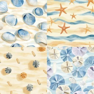 Sumflying Beach 24PCS Scrapbook Paper & Cardstock 24pcs 6 Beach Scrapbook Paper Cardstock 03