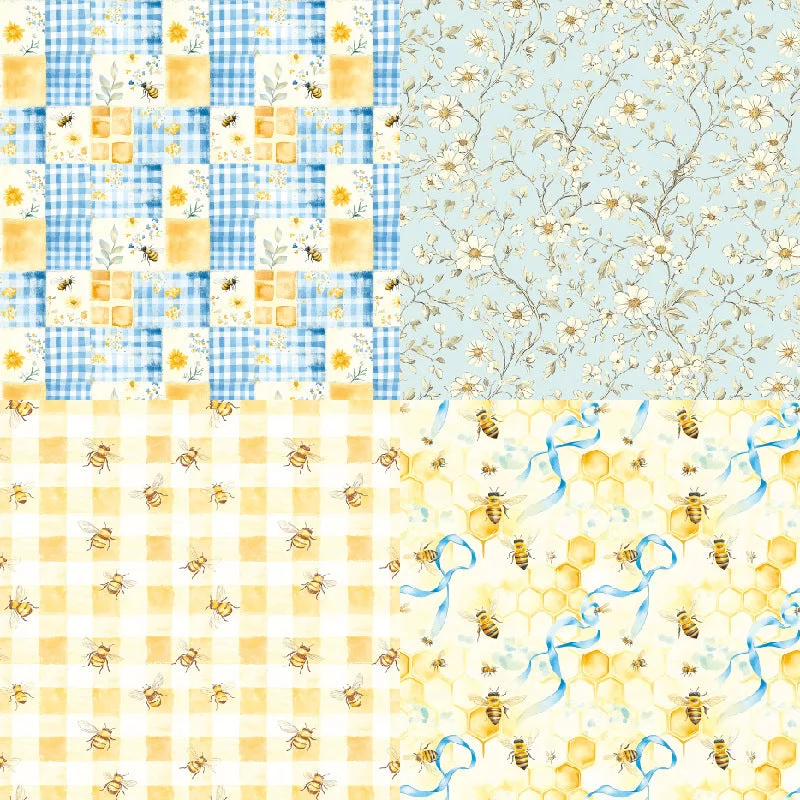 24pcs 6 Bee Check Scrapbook Paper Cardstock 04 24pcs 6 Bee Check Scrapbook Paper Cardstock 04