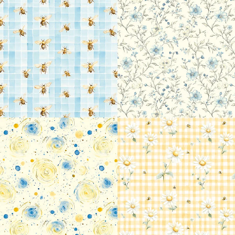 24pcs 6 Bee Check Scrapbook Paper Cardstock 06 24pcs 6 Bee Check Scrapbook Paper Cardstock 06