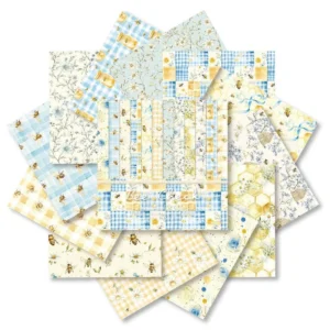 Sumflying Bee Check 24PCS Scrapbook Paper & Cardstock 24pcs 6 Bee Check Scrapbook Paper Cardstock 07
