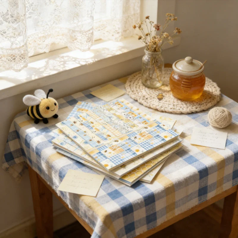 24pcs 6 Bee Check Scrapbook Paper Cardstock 08 24pcs 6 Bee Check Scrapbook Paper Cardstock 08