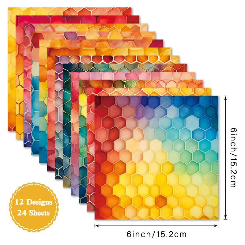 24pcs 6 Beehive Scrapbook Paper Cardstock 04 24pcs 6 Beehive Scrapbook Paper Cardstock 04