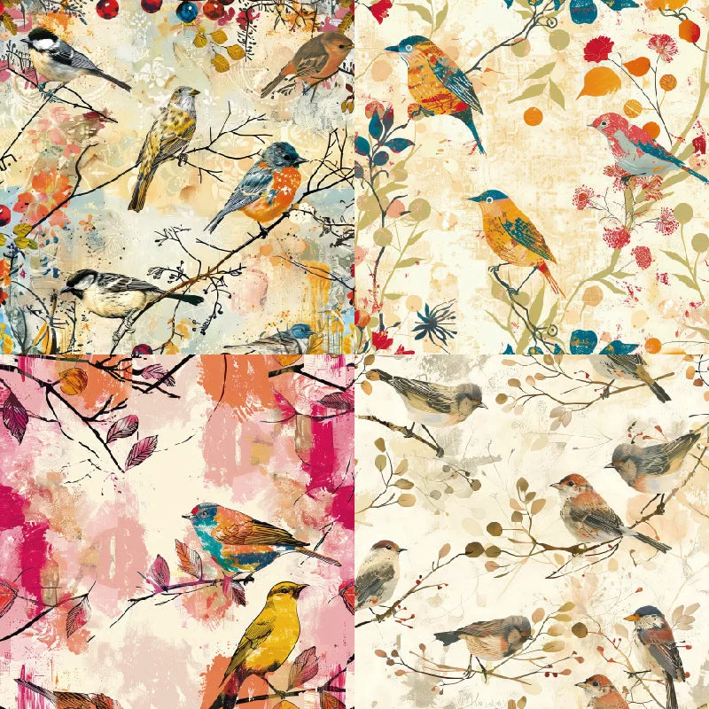 24pcs 6 Birds On Branches Scrapbook Paper Cardstock 03 24pcs 6 Birds On Branches Scrapbook Paper Cardstock 03