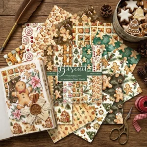 24pcs 6 Biscuit Scrapbook Paper Cardstock 04