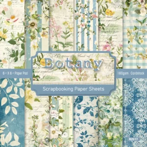 24pcs 6 Botany Scrapbook Paper Cardstock 00