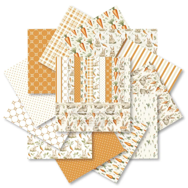 24pcs 6 Bunny Carrot Scrapbook Paper Cardstock 04 24pcs 6 Bunny Carrot Scrapbook Paper Cardstock 04