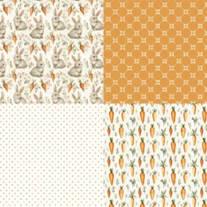 Sumflying Bunny Carrot 24PCS Scrapbook Paper & Cardstock 24pcs 6 Bunny Carrot Scrapbook Paper Cardstock 05
