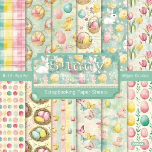 24pcs 6 Bunny Scrapbook Paper Cardstock 1 00