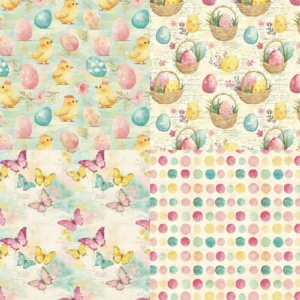 Sumflying Bunny 24PCS Scrapbook Paper & Cardstock 24pcs 6 Bunny Scrapbook Paper Cardstock 1 07