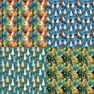 Sumflying Bunny 24PCS Scrapbook Paper & Cardstock 24pcs 6 Bunny Scrapbook Paper Cardstock 02