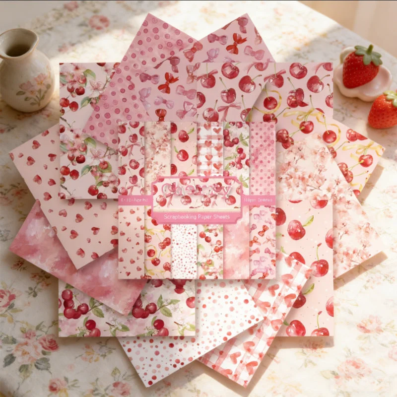 24pcs 6 Cherry Scrapbook Paper Cardstock 2 02 24pcs 6 Cherry Scrapbook Paper Cardstock 2 02
