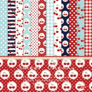 24pcs 6 Cherry Scrapbook Paper Cardstock 00