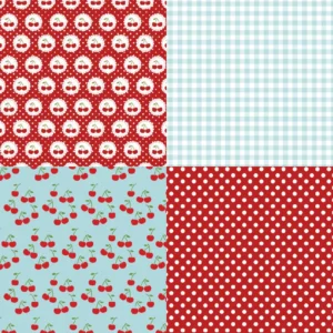 24pcs 6 Cherry Scrapbook Paper Cardstock 01