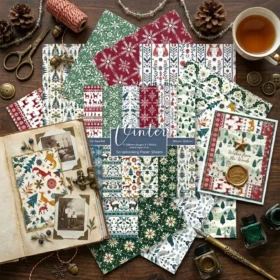 Sumflying Christmas 24PCS Scrapbook Paper & Cardstock