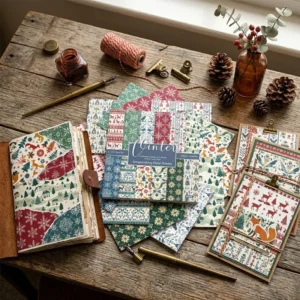 Sumflying Christmas 24PCS Scrapbook Paper & Cardstock 24pcs 6 Christmas Scrapbook Paper Cardstock 5 03