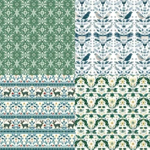 Sumflying Christmas 24PCS Scrapbook Paper & Cardstock 24pcs 6 Christmas Scrapbook Paper Cardstock 5 06
