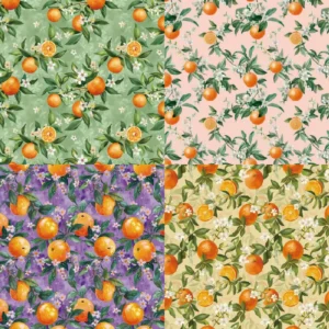Sumflying Citrus 24PCS Scrapbook Paper & Cardstock 24pcs 6 Citrus Scrapbook Paper Cardstock 02