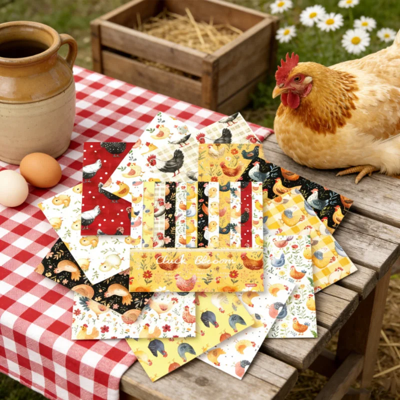 24pcs 6 Cluck Bloom Scrapbook Paper Cardstock 03 24pcs 6 Cluck Bloom Scrapbook Paper Cardstock 03