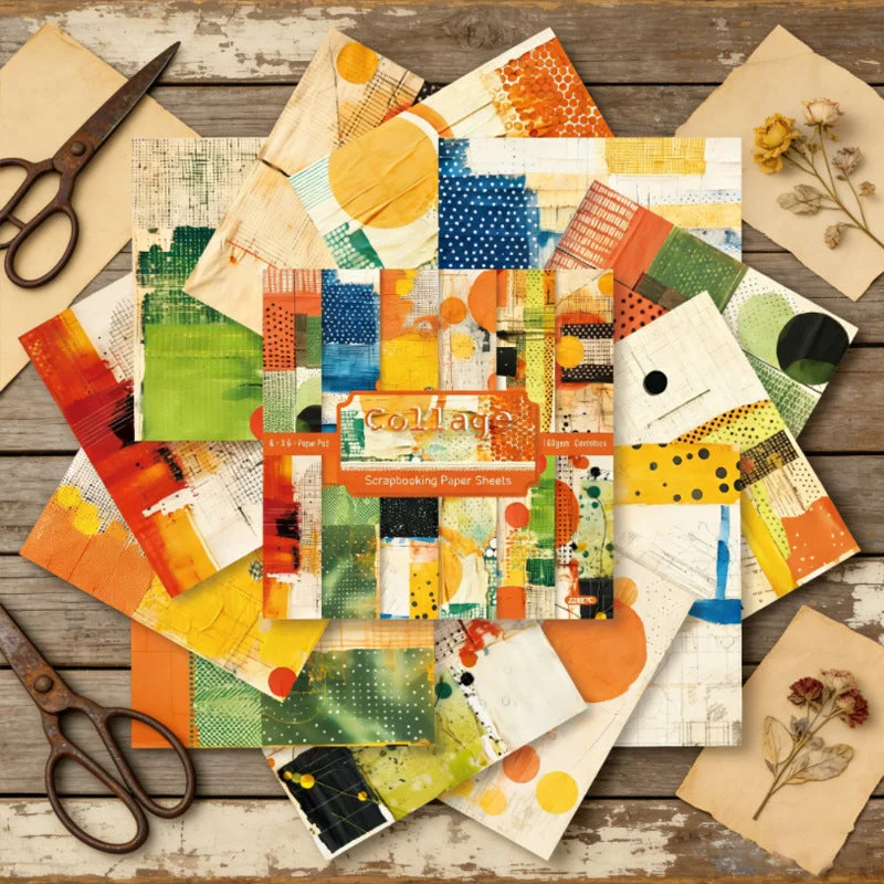 24pcs 6 Collage Scrapbook Paper Cardstock 1 03 24pcs 6 Collage Scrapbook Paper Cardstock 1 03