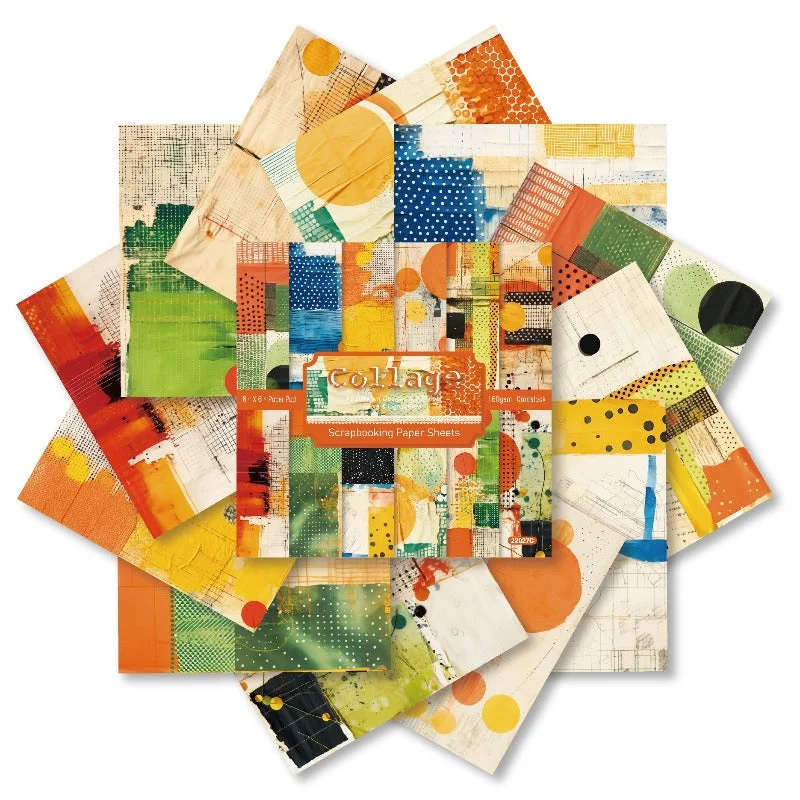 24pcs 6 Collage Scrapbook Paper Cardstock 1 08 24pcs 6 Collage Scrapbook Paper Cardstock 1 08